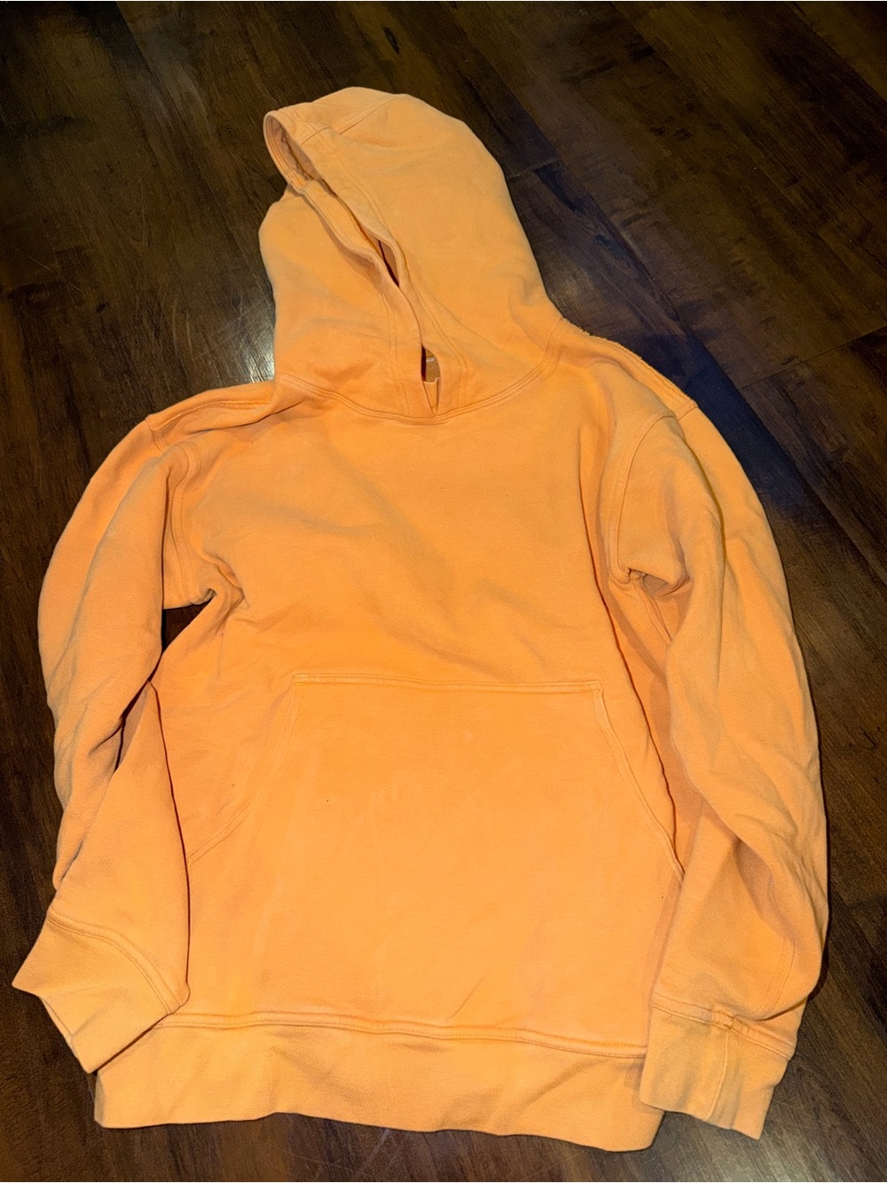 lululemon athletica Orange Hooded Pullover Sweatshirt